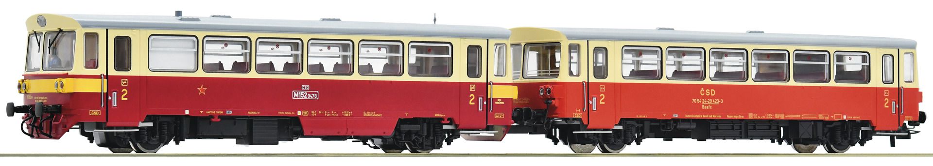 Roco 70375 Triebwagen Rh M 152 0 Mit Beiwagen CSD Ep IV DC Sound