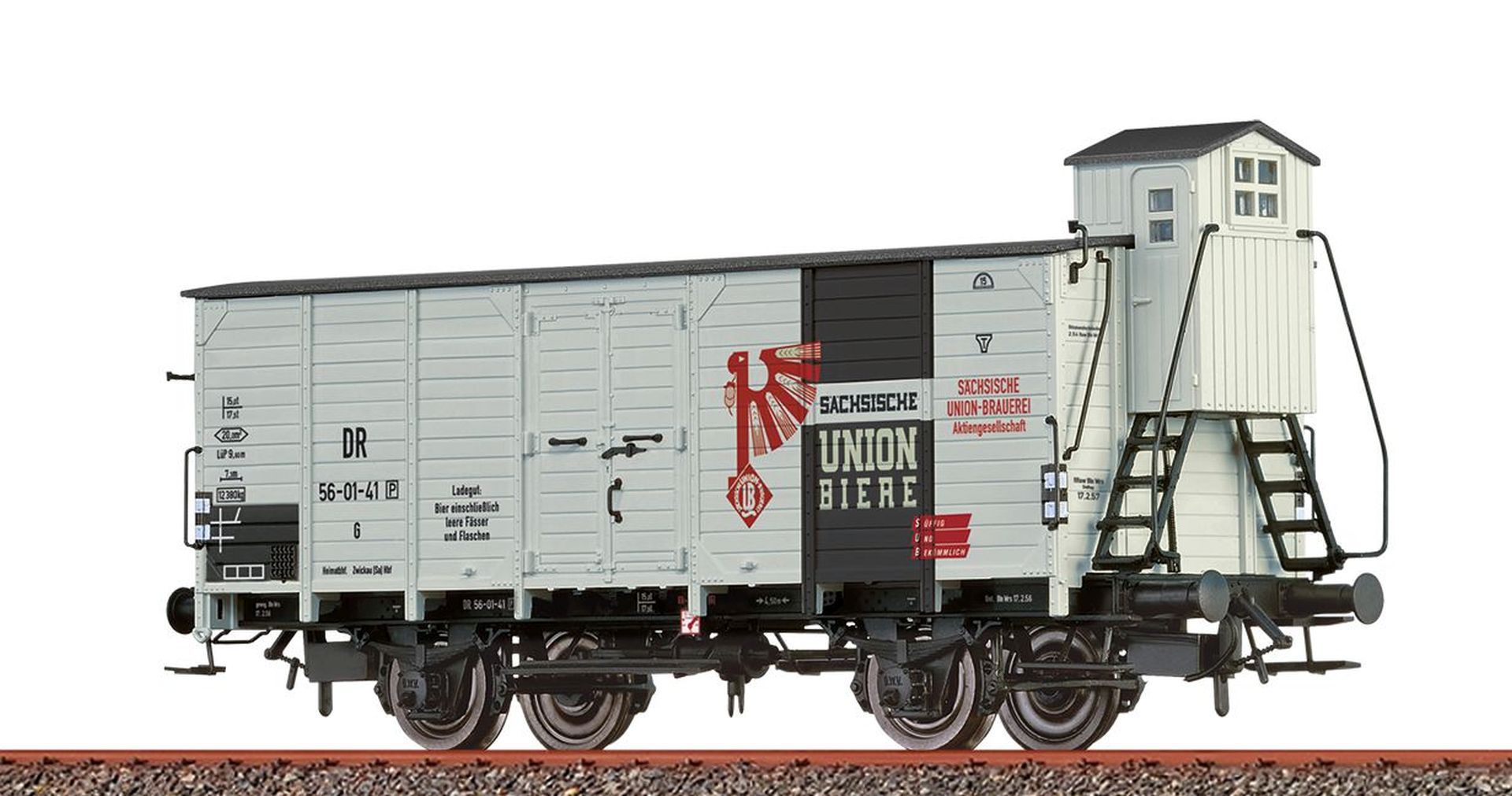 Brawa 50705 Gedeckter Güterwagen G10 DB Ep III Sächsische Union Biere