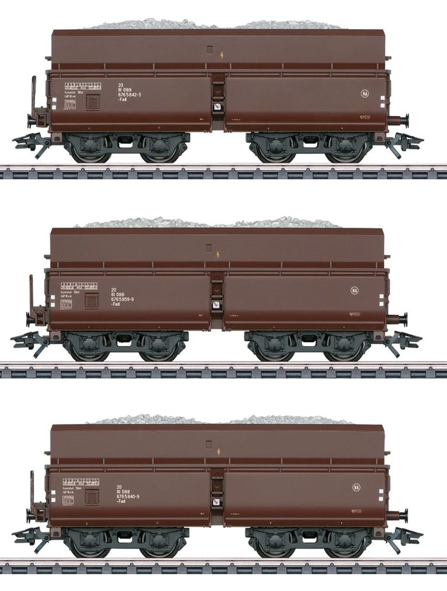 Märklin 46231 3er Set Selbstentladewagen Fad mit Ladegut ÖBB Ep IV