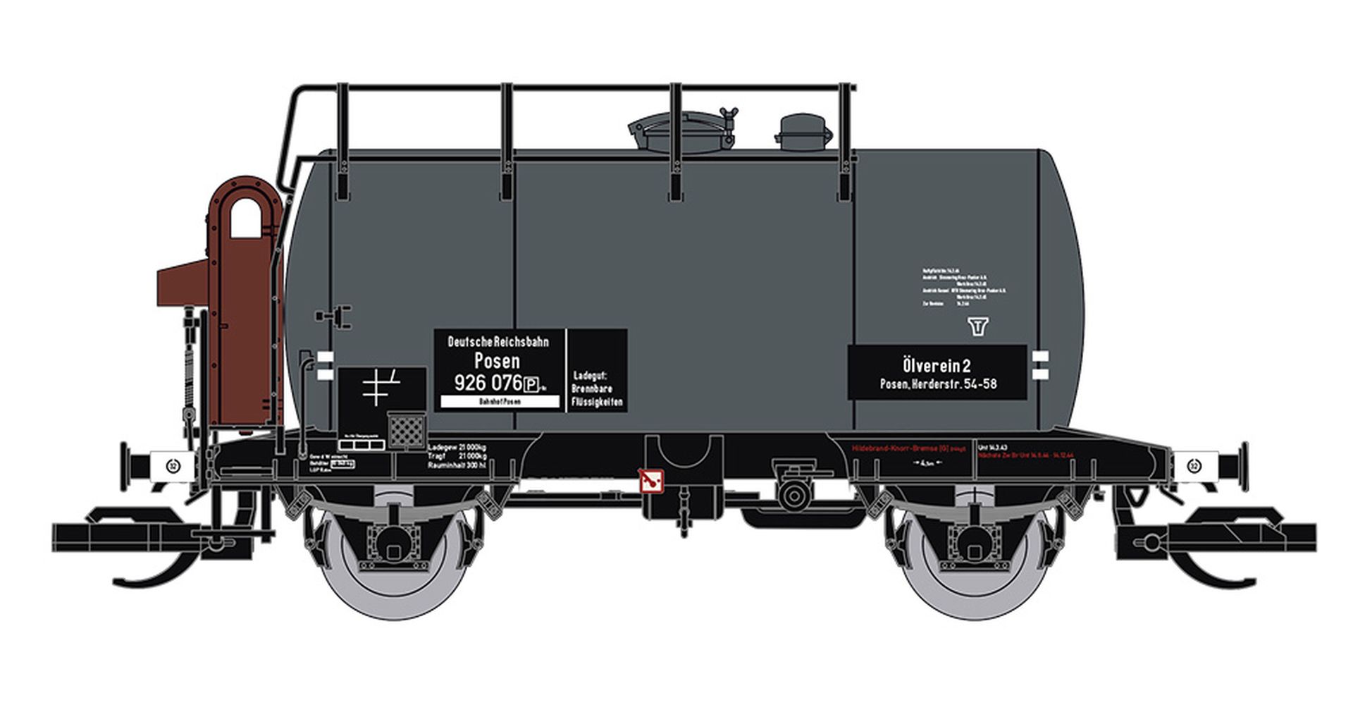 Saxonia 120113 Kesselwagen Deutz Mit Bremserhaus DRG Ep II