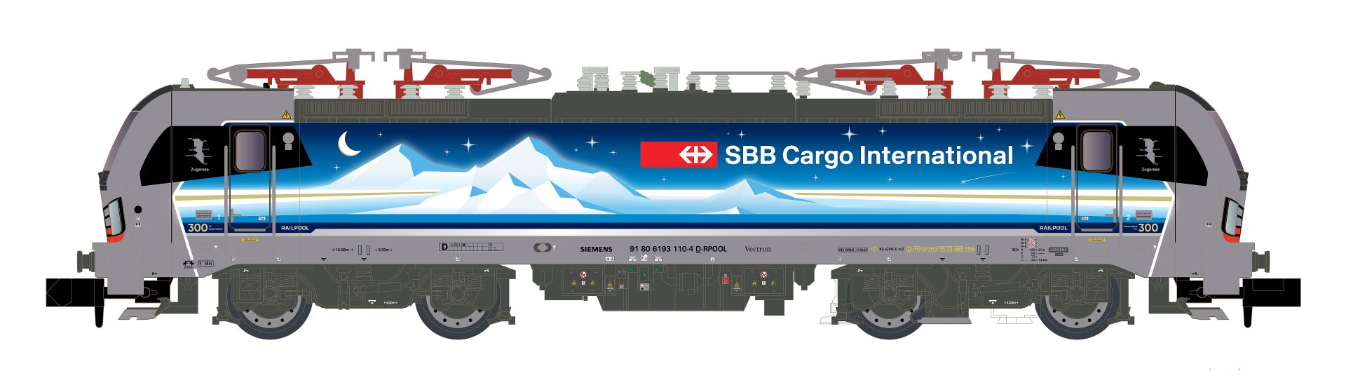 Hobbytrain H30175 S E Lok 193 110 Vectron SBB Cargo Goldpiercer Ep