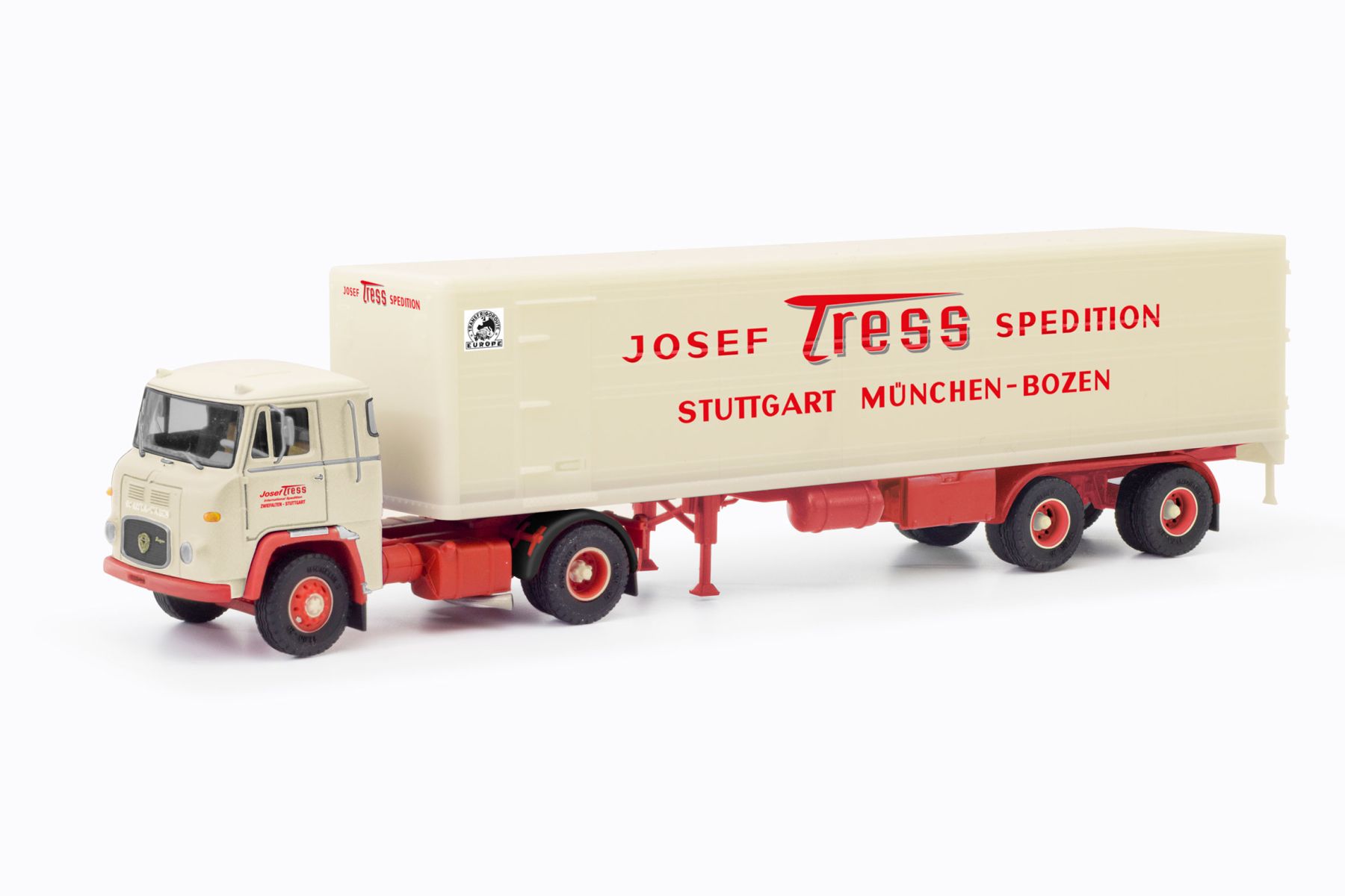 Herpa 87mbs026260 Scania Vabis Lb 76 Koffer Sattelzug Tress